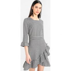 Sukienki: Miss Selfridge 3/4 SLEEVE FRILL HEM DRESS CHECK Sukienka letnia mono