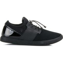 Buty sportowe ze ściągaczem LEALA czarne. Czarne buty sportowe damskie marki SEASTAR, bez wzorów, bez zapięcia. Za 72,90 zł.