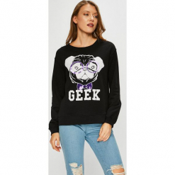 Only - Bluza. Szare bluzy z nadrukiem damskie ONLY, l, z bawełny, bez kaptura. Za 119,90 zł.