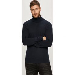 Brave Soul - Sweter. Niebieskie swetry męskie Brave Soul, s, bez wzorów, z bawełny, z golfem, bez kaptura. Za 79,90 zł.
