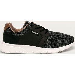 S. Oliver - Buty. Czarne sneakersy męskie S.Oliver, z materiału, na sznurówki. W wyprzedaży za 159,90 zł.
