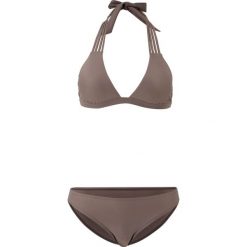 Bikini z trójkątnymi miseczkami (2 części) bonprix brunatny. Pomarańczowe stroje kąpielowe damskie bonprix, bez wzorów. Za 44,99 zł.