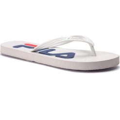 Japonki FILA - Troy Slipper Wmn 1010349.1FG White. Białe klapki damskie Fila, bez wzorów, z tworzywa sztucznego, bez obcasa. Za 39,00 zł.