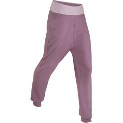 Spodnie haremki, długie Level 1 bonprix matowa lawenda - dymny bez melanż. Fioletowe spodnie damskie bonprix, z dżerseju, z obniżonym stanem. Za 44,99 zł.