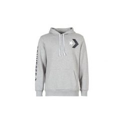 Bluzy Converse CONVERSE STAR CHEVRON GRAPHIC PULLOVER HOODIE. Szare bluzy męskie Converse, s, bez wzorów, retro, bez kołnierzyka, bez rękawów, bez kaptura. Za 188,30 zł.