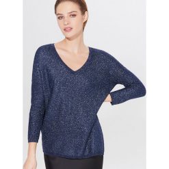 Asymetryczny sweter oversize - Niebieski. Niebieskie swetry damskie Mohito, s. Za 99,99 zł.