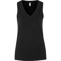 Soyaconcept Top Marica czarny female czarny S (38). Czarne bluzki damskie Soyaconcept, s, bez wzorów, z bawełny, z dekoltem w serek. W wyprzedaży za 65,00 zł.