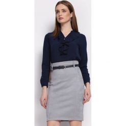 Granatowa Koszula Recently. Szare koszule damskie Born2be, l, z tkaniny, eleganckie, z długim rękawem. Za 59,99 zł.