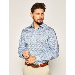 Koszula Eton 100001465. Niebieskie koszule męskie Eton, m, bez wzorów, z bawełny, biznesowe, bez kołnierzyka, bez rękawów. Za 799,00 zł.