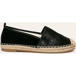 Answear - Espadryle Best Shoes. Czarne espadryle damskie ANSWEAR, bez wzorów, z gumy, bez obcasa, na obcasie. W wyprzedaży za 69,90 zł.