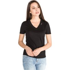 Scotch & Soda Koszulka Czarny. Czarne koszulki damskie Scotch & Soda, l, bez wzorów, z poliesteru, bez kołnierzyka, z krótkim rękawem. Za 221,95 zł.