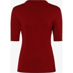 Comma - Sweter damski, czerwony. Czerwone swetry damskie comma, bez wzorów, z wiskozy, z krótkim rękawem, krótkie, bez kaptura. Za 179,95 zł.