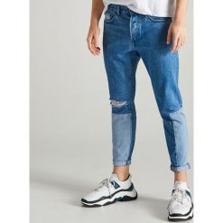 Jeansy carrot slim - Niebieski. Niebieskie jeansy męskie Reserved, m, bez wzorów. Za 129,99 zł.