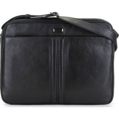 Torba na laptopa. Czarne torby męskie skórzane Wittchen, w paski, ze skóry, na ramię, małe. Za 799,90 zł.
