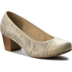 Półbuty COMFORTABEL - 730393 Beige 8. Brązowe półbuty damskie Comfortabel, bez wzorów, ze skóry, bez obcasa, na obcasie, bez zapięcia. W wyprzedaży za 179,00 zł.