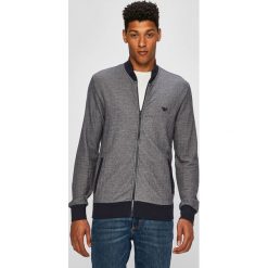 Emporio Armani - Bluza. Niebieskie bluzy męskie Emporio Armani, m, bez wzorów, z elastanu, z kapturem, bez rękawów, bez kaptura. W wyprzedaży za 369,90 zł.