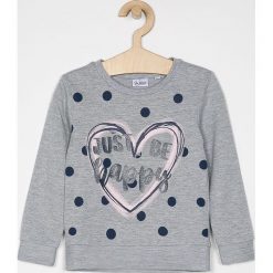 Blukids - Bluza dziecięca 98-134 cm. Szare bluzy dziewczęce Blukids, z nadrukiem, z bawełny, bez rękawów, bez kaptura. Za 49,90 zł.