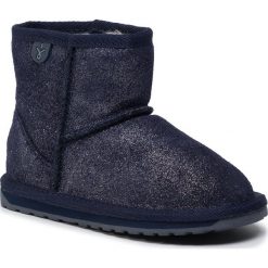 Buty EMU AUSTRALIA - Wallaby Mini Metallic K11856 Midnight. Niebieskie śniegowce dziewczęce EMU Australia, bez zapięcia. Za 259,00 zł.