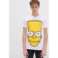 Koszulka The Simpsons - Biały. Białe koszulki męskie House, s, bez wzorów, bez kołnierzyka, bez rękawów. Za 49,99 zł.