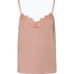 Review - Top damski, różowy. Różowe topy damskie Review, l, w koronkowe wzory, z koronki, bez kołnierzyka. Za 89,95 zł.
