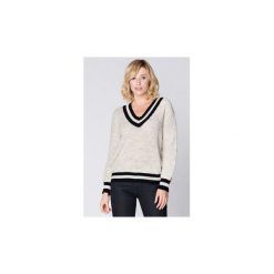 Swetry Mosali Sweter M045 Beż. Brązowe swetry damskie marki Mosali, s, bez wzorów, bez rękawów, bez kaptura. Za 476,00 zł.