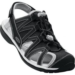 Keen Sandały Damskie Sage Sandal W Black/Black 37. Czarne sandały damskie marki Keen, bez wzorów, sportowe, z otwartym noskiem, bez obcasa, na sznurówki, trekkingowe. Za 202,00 zł.