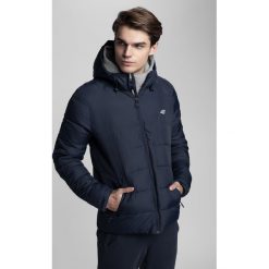 Kurtka puchowa męska Kamil Stoch Collection KUM500 - granat. Pomarańczowe kurtki męskie marki 4f, m, bez wzorów, z syntetyku, z kapturem. Za 349,99 zł.