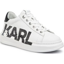 Sneakersy KARL LAGERFELD - KL62523 White Lthr. Białe półbuty damskie KARL LAGERFELD, ze skóry. Za 799,00 zł.