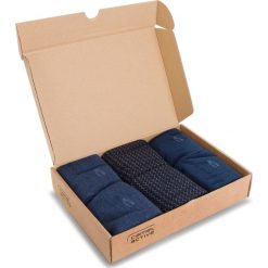 Zestaw 6 par wysokich skarpet męskich CAMEL ACTIVE - 6472X Navy 545. Niebieskie skarpetki męskie marki Camel Active, bez wzorów, z elastanu. Za 89,00 zł.