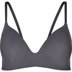 Biustonosz w kolorze antracytowym. Szare biustonosze Skiny Women & Men, z haftami. W wyprzedaży za 72,95 zł.