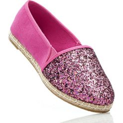 Espadryle bonprix różowy. Różowe baleriny damskie bonprix, bez wzorów, bez obcasa. Za 24,99 zł.