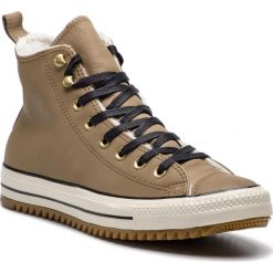 Sneakersy CONVERSE - Ctas Hiker Boot Hi 162479C Teak/Black/Natural Ivory. Pomarańczowe półbuty damskie Converse, bez zapięcia. W wyprzedaży za 239,00 zł.