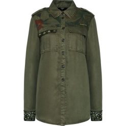 Koszula Desigual Camoflow 20WWCN01. Zielone bluzki damskie Desigual, xxl, bez wzorów, bez kołnierzyka, bez rękawów. Za 449,00 zł.