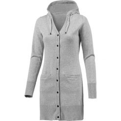 Sweter rozpinany w kolorze szarym. Szare swetry damskie Street & Sports Wear, m, bez wzorów, z bawełny, bez rękawów, bez kaptura. W wyprzedaży za 85,95 zł.