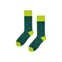 Skarpetki męskie żakardowe- Kieliszki. Pomarańczowe skarpetki męskie Popsox, bez wzorów, z bawełny. Za 27,00 zł.