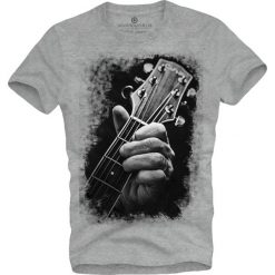 T-shirt męski UNDERWORLD Guitar head. Białe t-shirty męskie Underworld, m, bez wzorów, z bawełny, bez kołnierzyka. Za 69,99 zł.