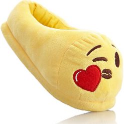Kapcie Emoji bonprix żółty. Żółte kapcie damskie bonprix. Za 32,99 zł.