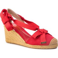 Espadryle LAUREN RALPH LAUREN - Hollie 802729795005 Rl2000 Red. Czerwone espadryle damskie Lauren Ralph Lauren, bez wzorów, ze skóry ekologicznej, bez obcasa, na obcasie. W wyprzedaży za 349,00 zł.