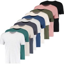 Topman MULTI 10 PACK Tshirt basic multi bright. Czarne koszulki polo męskie Topman, m, z bawełny. W wyprzedaży za 239,20 zł.
