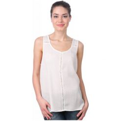 T-shirty damskie: Brave Soul Koszulka Bez Rękawów Damska Poppinsr Xs Kremowy