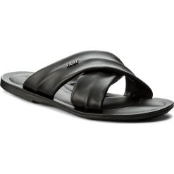 Klapki FABI - FU7491 Ocean Nero. Czarne chodaki męskie Fabi, ze skóry. W wyprzedaży za 489,00 zł.