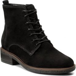 Botki GABOR - 72.775.47 Schwarz. Czarne buty zimowe damskie Gabor, z nubiku, na obcasie. W wyprzedaży za 359,00 zł.