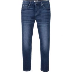 Dżinsy z miękkiego materiału ze stretchem Slim Fit Straight bonprix niebieski "stone”. Niebieskie jeansy męskie bonprix, m, bez wzorów. Za 109,99 zł.