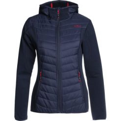 CMP WOMAN JACKET FIX HOOD HYBRID Kurtka z polaru black blue. Niebieskie kurtki sportowe damskie marki CMP, z elastanu. Za 339,00 zł.