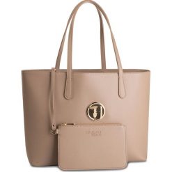 Torebka TRUSSARDI JEANS - Sophie Shopper E/W Lg 75B00838 B261. Brązowe torby damskie na zakupy Trussardi Jeans, bez wzorów, z jeansu, klasyczne, bez dodatków. Za 559,00 zł.