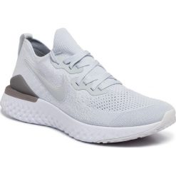 Buty NIKE - Epic React Flyknit 2 BQ8928 004 Pure Platinum/Pure Platinum. Szare buty sportowe męskie Nike, z tworzywa sztucznego, bez zapięcia, do biegania. W wyprzedaży za 459,00 zł.