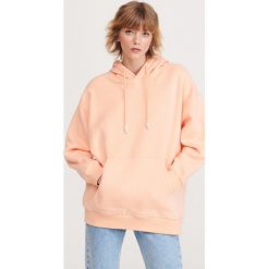 Bluza z kapturem - Pomarańczowy. Pomarańczowe bluzy damskie Reserved, bez wzorów, bez rękawów, z kapturem. Za 69,99 zł.