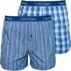 Calvin Klein bokserki męskie podwójne opakowanie L niebieskie. Niebieskie bokserki męskie Calvin Klein, bez wzorów, z bawełny. Za 169,00 zł.