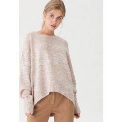 Sweter oversize - Kremowy. Białe swetry damskie House, m, bez wzorów, bez rękawów, bez kaptura. W wyprzedaży za 49,99 zł.