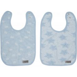 Bebe-Jou Śliniaczki Fabulous Frosted, 2 Sztuki, Blue. Niebieskie śliniaki marki Bebe-Jou. Za 45,00 zł.